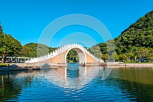 Jindai Bridge of Dahu Park in Taipei, Taiwan