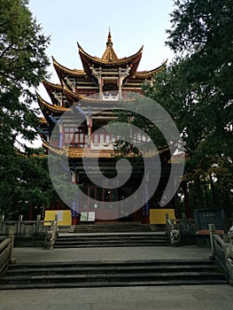 Jindian golden palace 14 ton bell, kunming, temple, day, travel, history