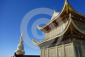 Jinding temple and Puxian Buddha of MT.Emei