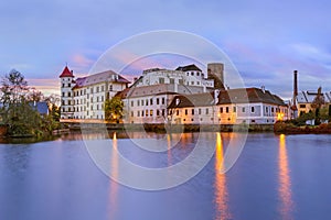 Jindrichuv Hradec castle in Czech Republic