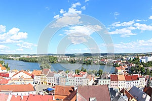 Jindrichuv Hradec and the Pond Vajgar