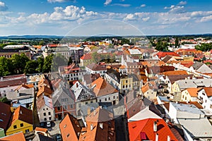 Jindrichuv Hradec in summer day. Czech Republic.