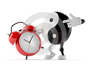 Jing Jang character with alarm clock