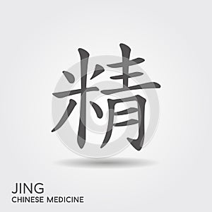 The Jing Kanji is one of the main categories of Chinese philosophy and traditional Chinese medicine
