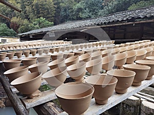 Jingdezhen ancient kiln folk custom exhibition area, Jiangxi China