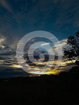 Jingga sunset afternoon