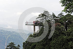 Viewing platform-Azalea Mountain-Jinggang Mountains photo