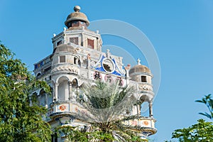 Jingjiangli Village in Kaiping, Guangdong, China. It is part of UNESCO World Heritage Site - Kaiping Diaolou and Villages.