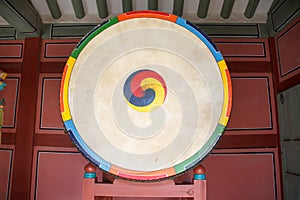 A jingo Korean barrel drumand folk photo