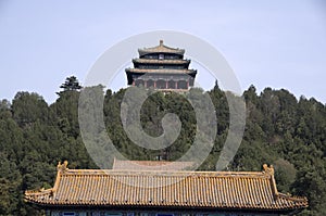 Jingshan Park Beijing, by forbidden city photo