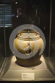 Jingzhou Museum, Hubei Province, China.  there were all kinds of pottery, porcelain, and bronze,