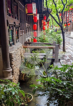 Jinli old streets scenery