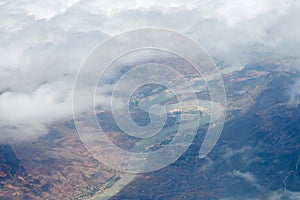 Jinsha River aerial, Yunnan, China