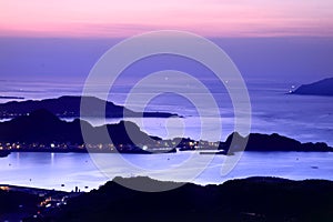 Jioufen, Sunset, sea