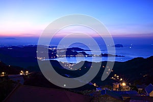 Jioufen, Sunset, sea