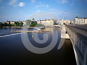 Jirasek Bridge, Prague, Czech Republic photo