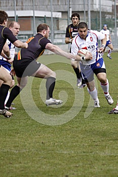 Jiri Skall in rugby match