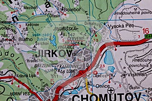 Jirkov, Czechia, on a road m