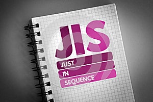 JIS - Just In Sequence acronym