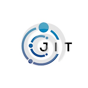 JIT letter technology logo design on white background. JIT creative initials letter IT logo concept. JIT letter design