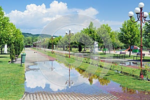 Jiu Islet in Targu Jiu city