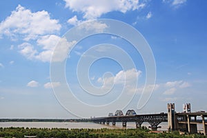 Jiujiang yangtze river bridge