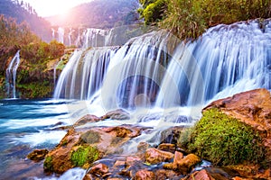 Jiulong waterfall in Luoping.