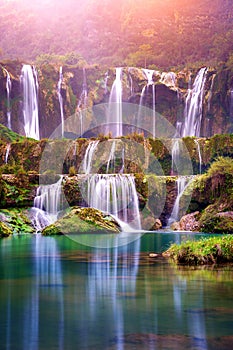 Jiulong waterfall in Luoping.