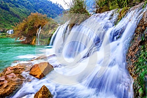 Jiulong waterfall in Luoping.