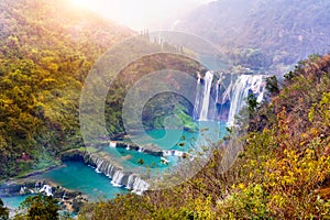 Jiulong waterfall in Luoping, China