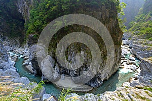 Jiuqudong Tunnel of Nine Turns in Taroko National Park in Xiulin,