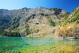 Jiuzhaigou colorful lake