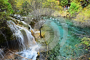 Jiuzhaigou National Park located in the north of Sichuan Province in the southwestern region of China.