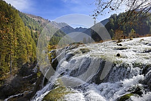 Jiuzhaigou scenery-waterfall