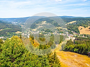 Jizera Mountains summer panorama