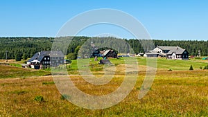 Jizerka - small idyllic mountain glassmaker village in Jizera Mountains, Northern Bohemia, Czech Republic