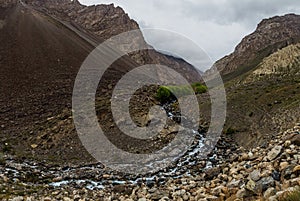 Jizev Jisev or Jizeu valley in Pamirs mountains, Tajikist