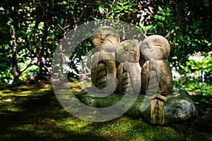 Jizo chibi, the guardian of children of Hase-dera Temple. Kamakura, Japan - Sep, 2018