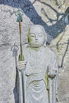 Jizo Statues at Hase-dera Temple in Kamakura