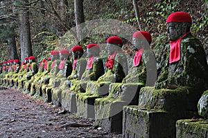 Jizo Statues in Nikko