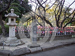 Jizo at Zojoji Temple Tokyo Japan.