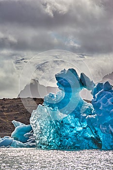 JJokulsarlon is a large glacial lake in southern part of Vatnajokull National Park, Iceland