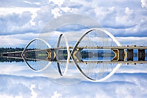 JK Bridge in Brasilia, Capital of Brazil