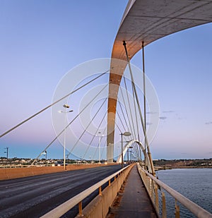 JK Bridge at sunset - Brasilia, Distrito Federal, Brazil photo