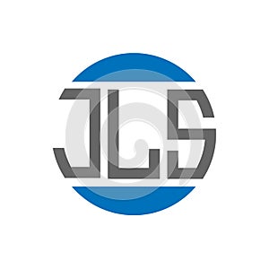 JLS letter logo design on white background. JLS creative initials circle logo concept. JLS letter design