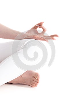 Jnana mudra isolated