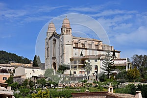 Joan Baptista church on island Majorca,village Calvia photo