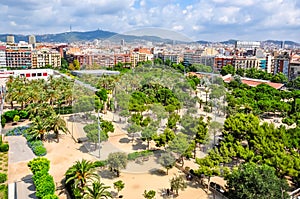 Joan Miro park in Barcelona, Spain photo