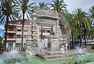 JoaquÃÂ­n Sorolla square in Valencia, Spain photo