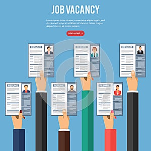 Job Agency Employment and Hiring Concept